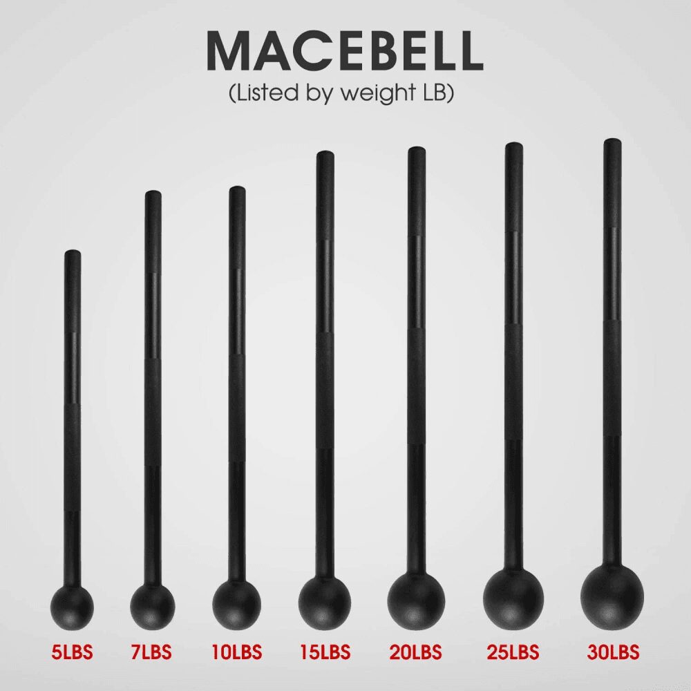 Steel Mace Bell for Strength Training - Support Full Body, Muscles, Shoulder, Grips & Forearms Workouts to Rehabilitation, Stretching 5, 7, 10, 15, 20, 25, 30Lb for Woman & Man - Image 9