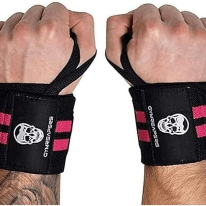 Weightlifting Wrist Wraps (IPF Approved) 18" Professional Quality Wrist Support with Heavy Duty Thumb Loop - Best Wrap for Powerlifting Competition, Strength Training, Bodybuilding