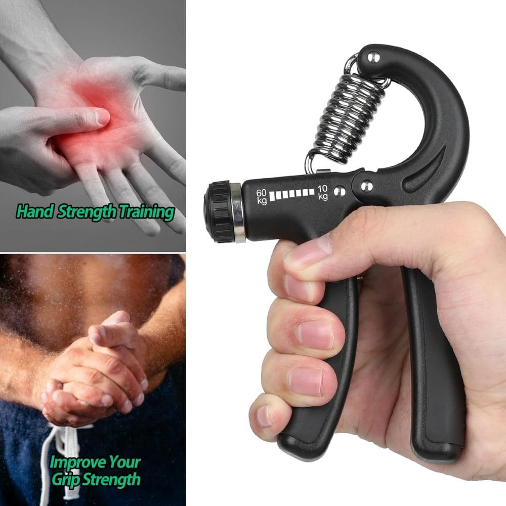 Grip Strength Trainer, Hand Grip Strengthener, Adjustable Resistance 22-132Lbs (10-60Kg), Forearm Strengthener, Perfect for Musicians Athletes - Image 2