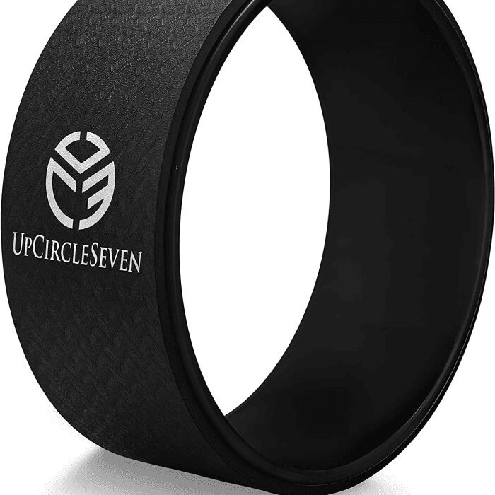 Back Roller & Yoga Wheel - Relieve Lower & Upper Back Pain & Stiffness - Therapeutically Stretch, Mobilize & Decompress Your Spine - Increase Mobility, Flexibility & Alignment