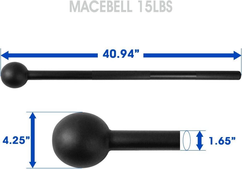 Steel Mace Bell for Strength Training - Support Full Body, Muscles, Shoulder, Grips & Forearms Workouts to Rehabilitation, Stretching 5, 7, 10, 15, 20, 25, 30Lb for Woman & Man - Image 2