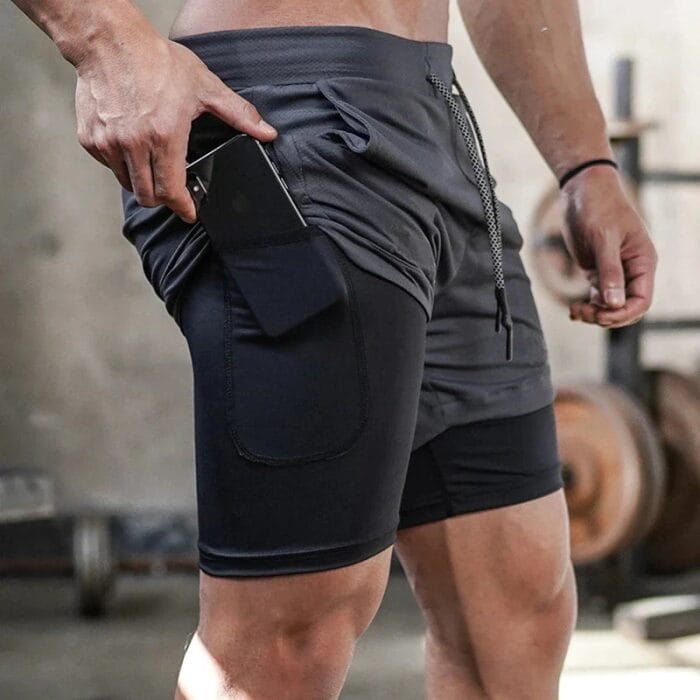 2 in 1 Quick Dry Workout Shorts