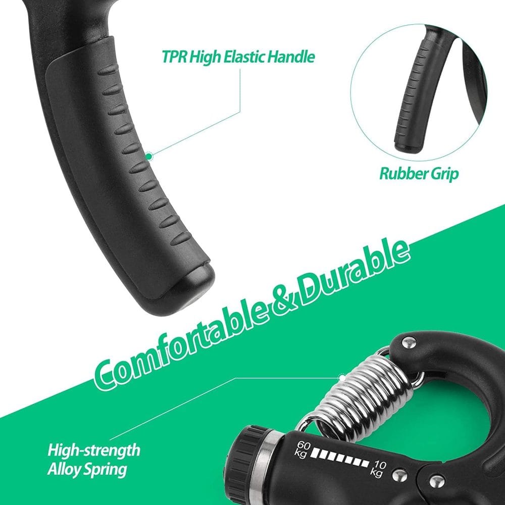 Grip Strength Trainer, Hand Grip Strengthener, Adjustable Resistance 22-132Lbs (10-60Kg), Forearm Strengthener, Perfect for Musicians Athletes - Image 5