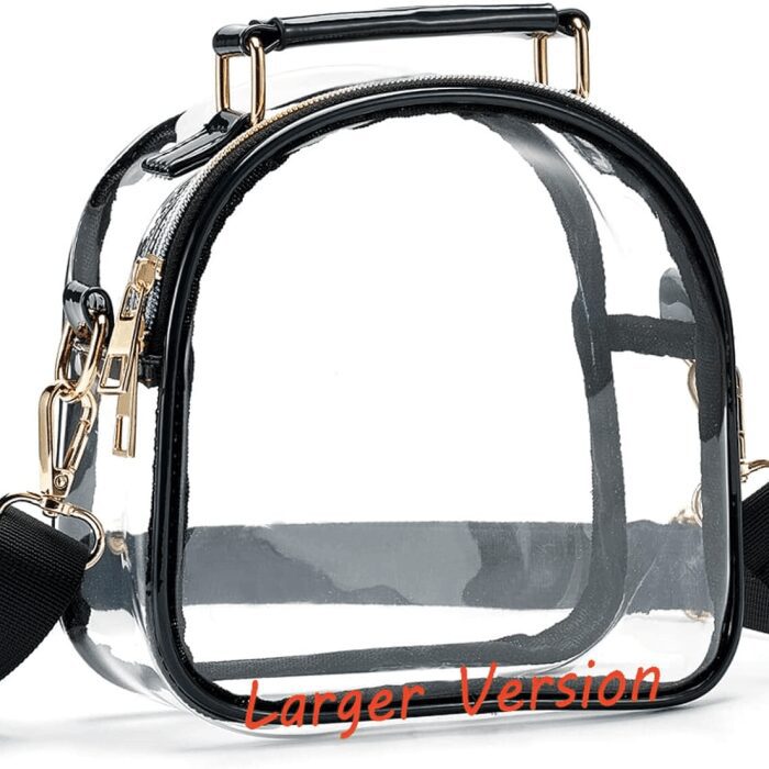 Clear Purse for Women, Clear Bag Stadium Approved, Transparent Crossbody Bag
