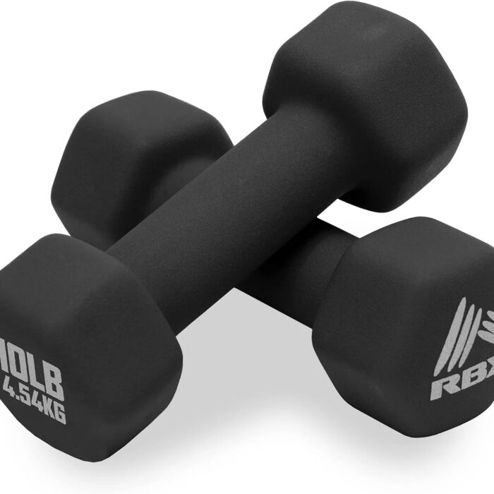 Weights Dumbbells Set - Neoprene Arm Weights with Non-Slip Grip, Training, Workout, Fitness, 10Lb